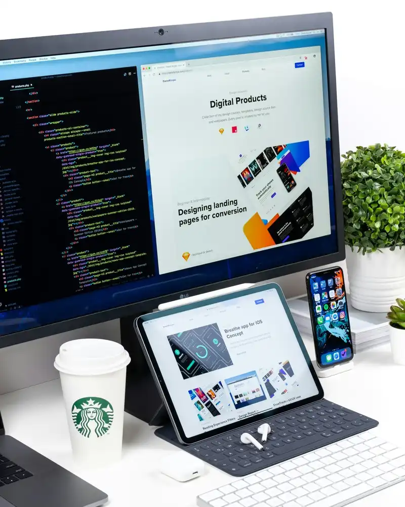 web design on pc